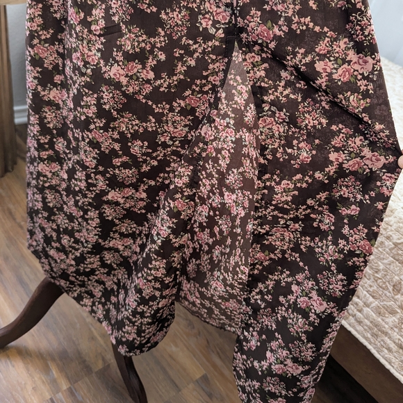 NWOT Off Shoulder Floral Maxi Dress Spring Cottagecore Festival Boho Western XS - Picture 13 of 16